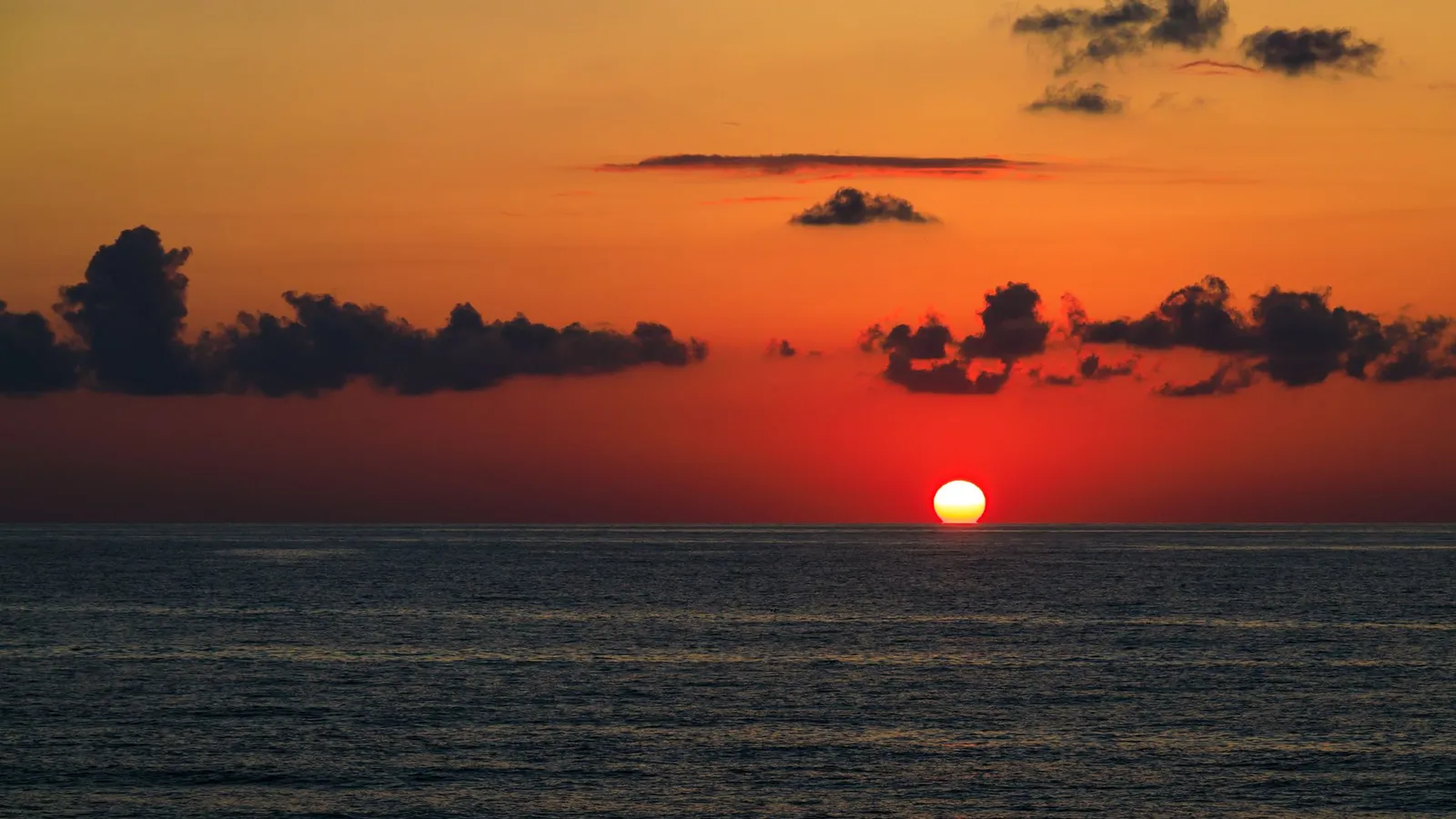 Sunset over the Black Sea off Trabzon